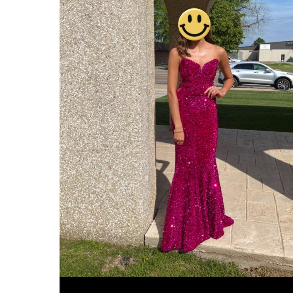 Pink prom dress
